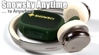 Bluetooth навушники Snowsky Anytime (+ колонка Anywhere)