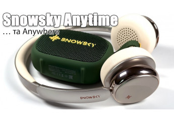 Bluetooth навушники Snowsky Anytime (+ колонка Anywhere)