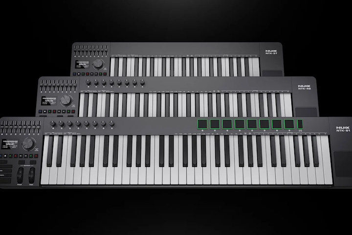 NUX NTK: нова серія MIDI-контролерів із aftertouch та вбудованим тачпадом