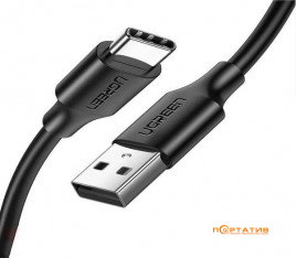 UGREEN US287 USB 2.0 to USB Type-C Cable Nickel Plating 3A 1m Black (60116)