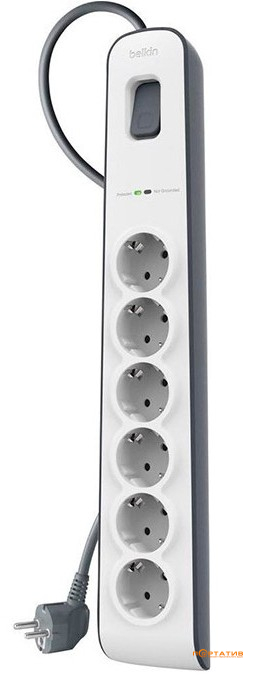 Belkin 6 роз., 650 Дж, UL 500 В, 2 m Cable (BSV603vf2M)