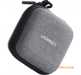 UGREEN LP128 Earphone Carrying Case Bag, Fabric Gray (70577)