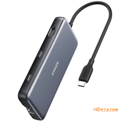 Anker PowerExpand 8-in-1, PD in 100W/HDMI/2xUSB-A/USB-C 10Gbps/LAN/SD (A83830A2)