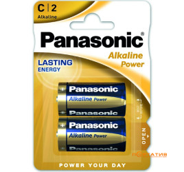 Батарейка Panasonic ALKALINE POWER C BLI 2 (LR14REB/2BP)