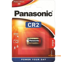 Батарейка Panasonic CR-2L BLI 1 LITHIUM (CR-2L/1BP)