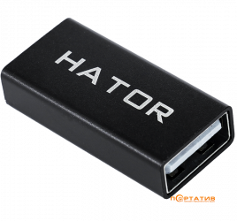НАTOR USB Type A 3.0 - USB Type-C (ACC-215) Black