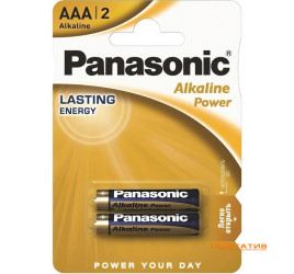 Батарейка Panasonic ALKALINE POWER AAA BLI 2 (LR03REB/2BP)