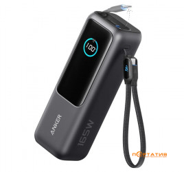 Anker 25000 mAh 165W PD Built-In Double USB-C Cables Black (A1695H11)