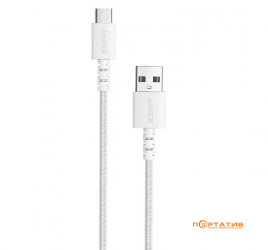 Anker Powerline Select+ USB-C to USB-A - 0.9 m White (A8022H21)