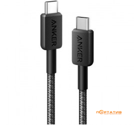Anker 322 USB-C to USB-C - 1.8m Nylon Black (A81F6G11)