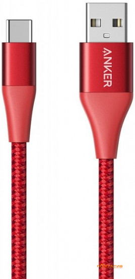 Anker Powerline+ II USB-C to USB-A - 0.9 m Red (A8462H91)
