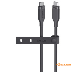 Anker USB4 USB-C to USB-C - 0.9m 240W 20 Gbps 4K Bio-Nylon Black (A80N1H11)