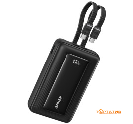 Anker 20000 mAh 45W Built-In Dual USB-C Cables Black (A110MH12)