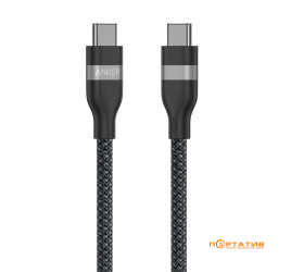 Anker USB-C to USB-C Cable 1.8m 240W 1Upcycled-Braided Black (A82E2H12)