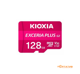 Kioxia microSDXC 128GB Exceria Plus G2 Class 10 U3 V30 + Adapter (LMPL2M128GG2)
