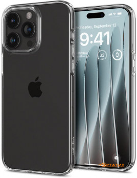Spigen для Apple iPhone 15 Pro Crystal Flex, Crystal Clear (ACS06468)