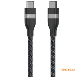 Anker USB-C to USB-C Cable 0.9m 240W 1Upcycled-Braided Black (A82E2H11)