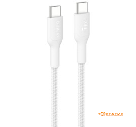 Belkin USB-С - USB-С 240W PD Braided Cable 1m White (CAB025HQ1MWH)