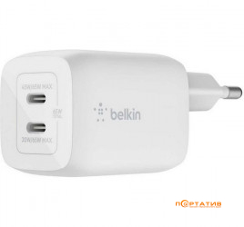 Belkin BoostCharge Pro 65W PD PPS GAN White (WCH013VFWH)
