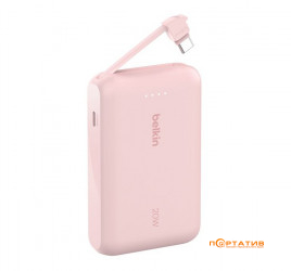 Belkin Power Bank 10000 20W PD Integrated USB-C Pink (BPB021HQPK)