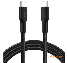 Belkin USB-С - USB-С 240W PD Braided Cable 2m Black (CAB025HQ2MBK)