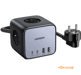 UGREEN CD268 DigiNest Cube 65W, 2xUSB-C, 2xUSB-A, 3xAC, Gray (60113)
