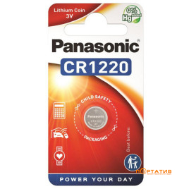 Батарейка Panasonic CR 1220 BLI 1 (CR-1220EL/1B)