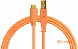 DJ Techtools Chroma Cables: USB-C Neon Orange (Type-C to USB-B)