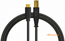 DJ Techtools Chroma Cables: USB-C Black (Type-C to USB-B)