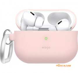 Elago Silicone Hang Case Lovely Pink for Airpods Pro 2nd Gen (EAPP2CSC-ORHA-LPK)