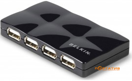 Belkin USB 2.0 х 7 Hi-Speed Port Mobile Hub (F5U701cwBLK) активный, с БП