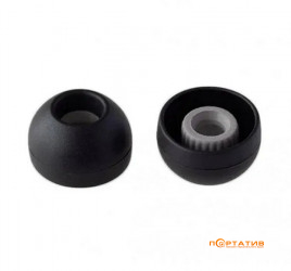 Final Audio Earpiece Type E for TWS Black (Size M, 2 pair) (FI-WEPEBLM)