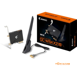 Gigabyte GC-WBAX210 Wi-Fi 6E 2x2 802.11ax + Bluetooth 5.2 PCI-E x1 (GC-WBAX210)