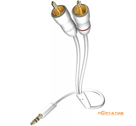 Inakustik Star 3,5mm Mini Jack > 2 x RCA white 1,5m