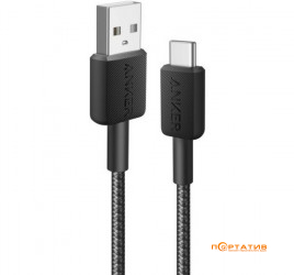 Anker 322 USB-A to USB-C - 0.9m Nylon Black (A81H5G11)