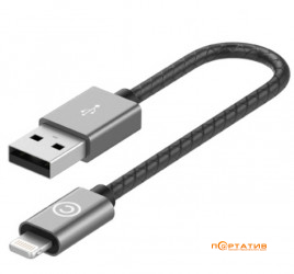 Lab.C Lightning Leather Cable A.L Space Grey 0.15 m (LABC-510-GR)