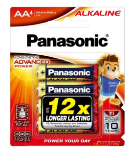 Батарейка Panasonic ALKALINE POWER AA BLI 4 (LR6T/4B)