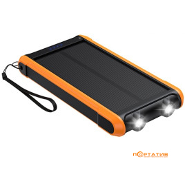 PowerPlant 10000mAh, 2xUSB-A, LED Light, Solar Panel (PB930494)
