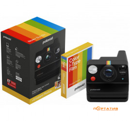 Polaroid Now + Gen 3 Black + Color Film Bundle (8 photos)