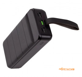 PowerPlant 36000mAh, PD 20W, USB-C, 3xUSB-A, Lightning - Black (PB931422)