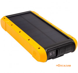 PowerPlant 20000mAh, PD 18W, USB-C, 2xUSB-A, QC3.0, Wireless, Solar Panel (PB930487)