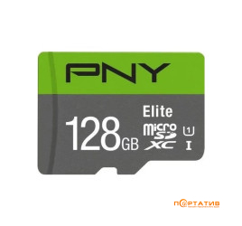 PNY Elite microSDXC 128GB Class 10 + SD Adapter (P-SDU128V11100EL-GE)