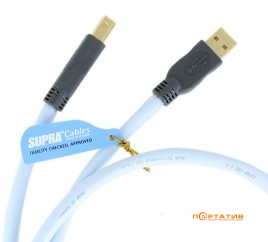Supra USB2.0 A-B Blue 1m