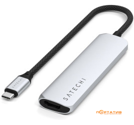 Satechi 4-in-1 USB-C Slim Multiport 4K Silver (ST-P4SS)