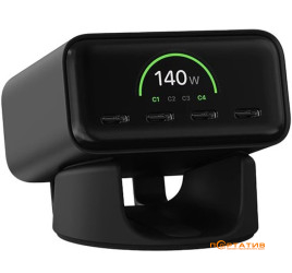 Satechi ChargeView 140W Desktop Black (ST-C4CV140C-EU)