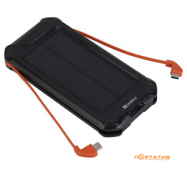 Sandberg 10000mAh Solar, UPS mode, USB-A, Type-C, Micro, IP54, LED (420-72)