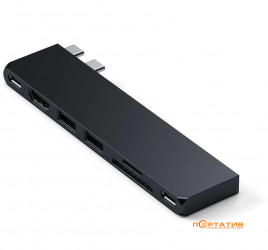 Satechi Aluminum USB-C Pro Hub Slim Adapter Midnight (ST-HUCPHSD)