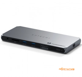 Satechi Thunderbolt 4 Docking Station with DisplayLink Space Gray (ST-DT4MDM-EU)