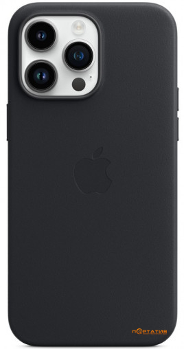 SoftCase iPhone 14 Pro Max Leather Case with MagSafe Midnight