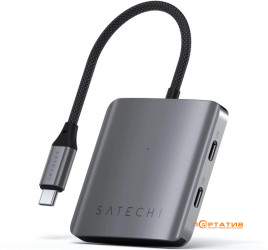 Satechi 4-Port USB-C with PD Space Grey (ST-H4CPDM)